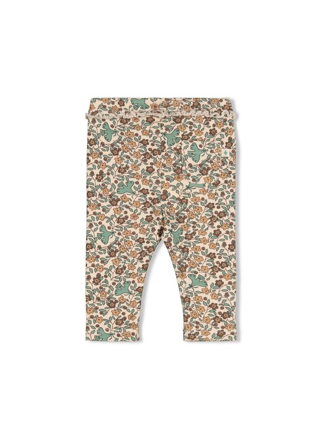 Legging rib AOP - Lucky Bloombird 52202632 | Offwhite (600)