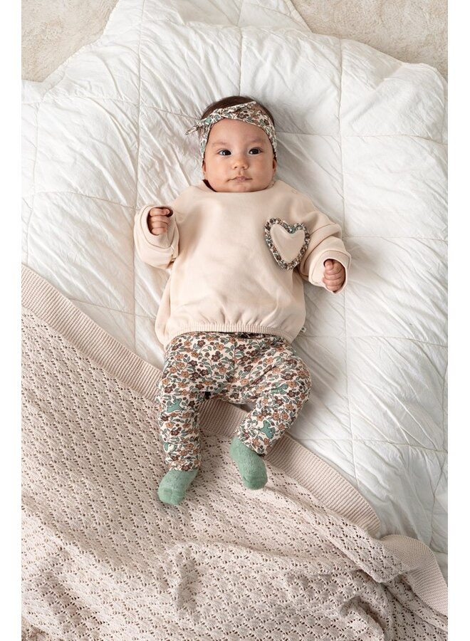 Legging rib AOP - Lucky Bloombird 52202632 | Offwhite (600)