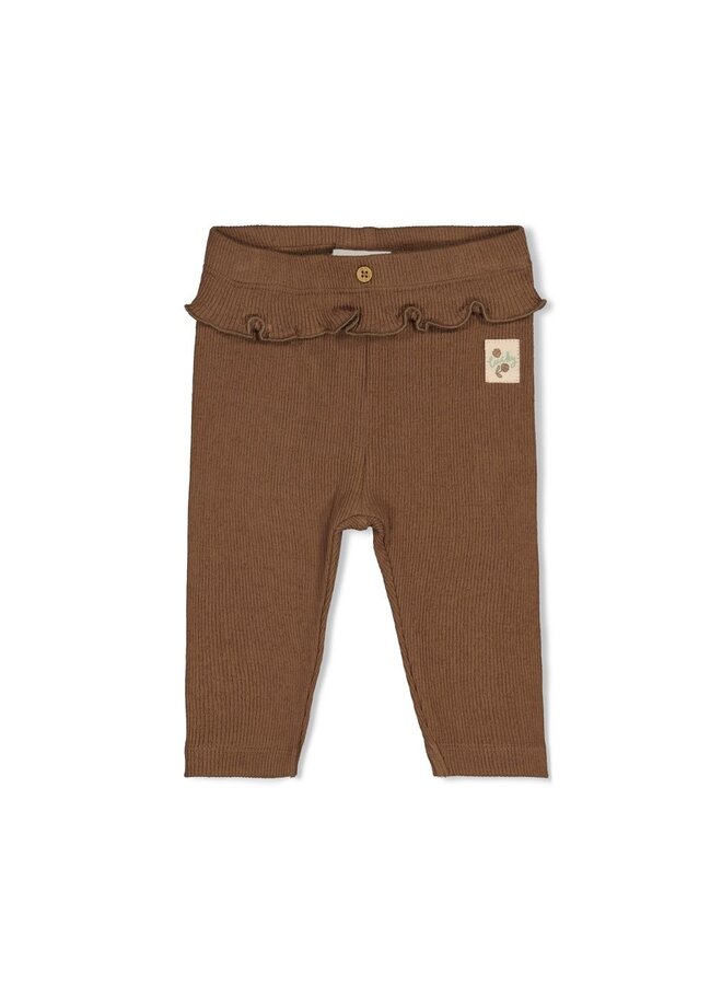 Legging pointelle rib - Lucky Bloombird 52202628 | Bruin (400)