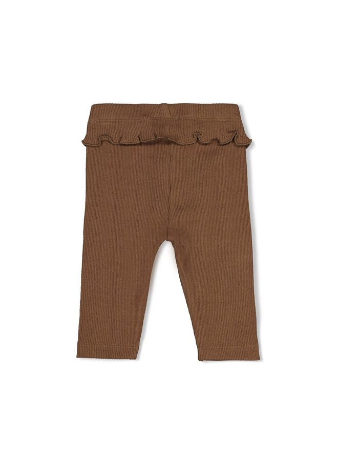 Legging pointelle rib - Lucky Bloombird 52202628 | Bruin (400)