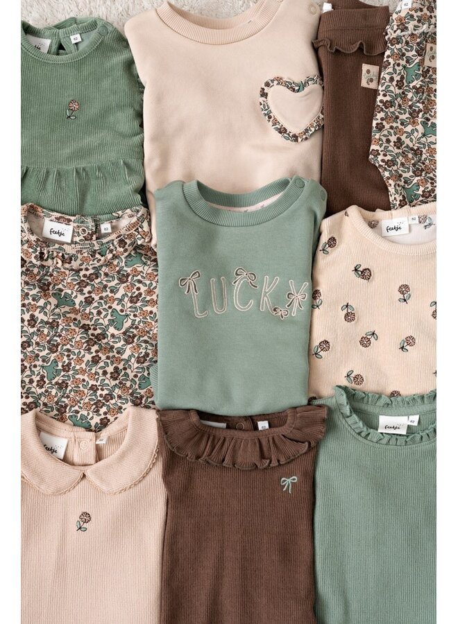 Legging pointelle rib - Lucky Bloombird 52202628 | Bruin (400)