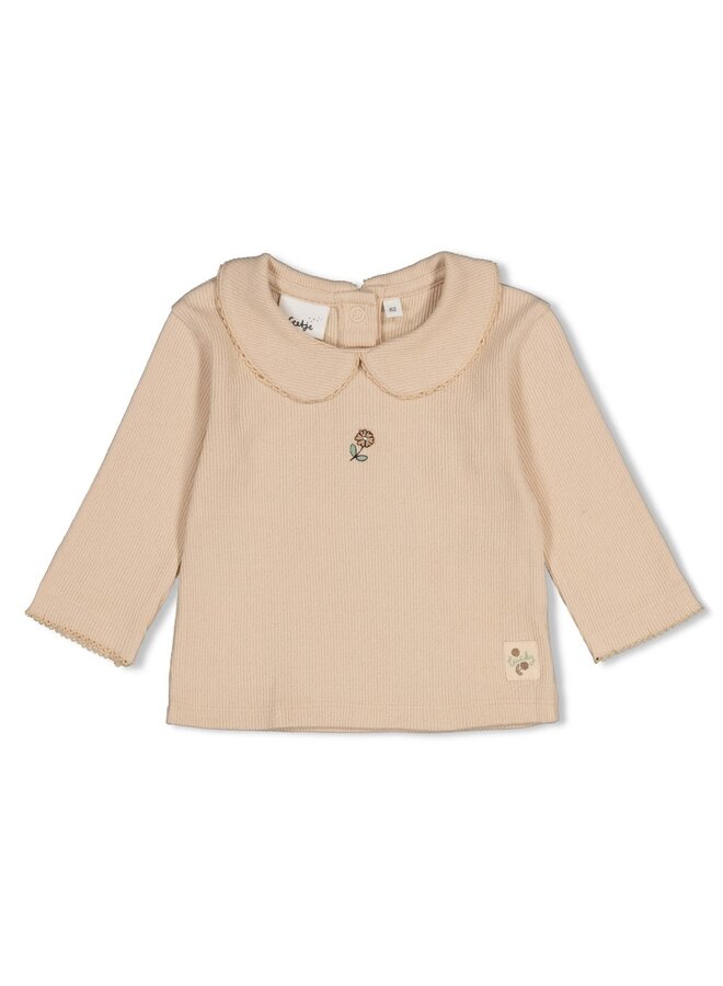 Longsleeve pointelle rib - Lucky Bloombird 51602892 | Offwhite (600)