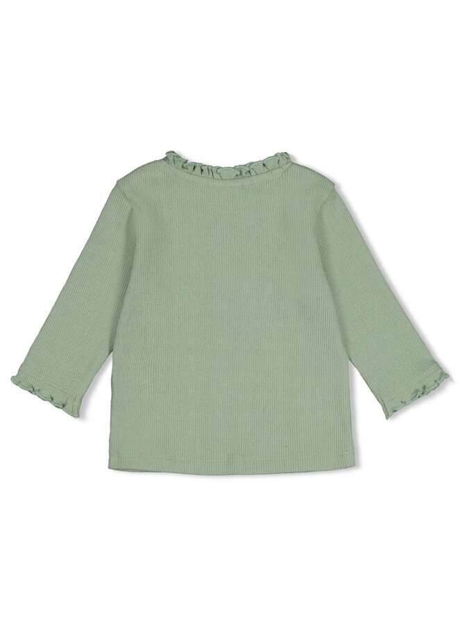 Longsleeve pointelle rib - Lucky Bloombird 51602891 | Jade Groen (335)