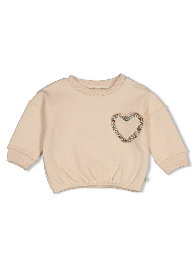 Sweater boxy oversized - Lucky Bloombird 51602887 | Offwhite (600)