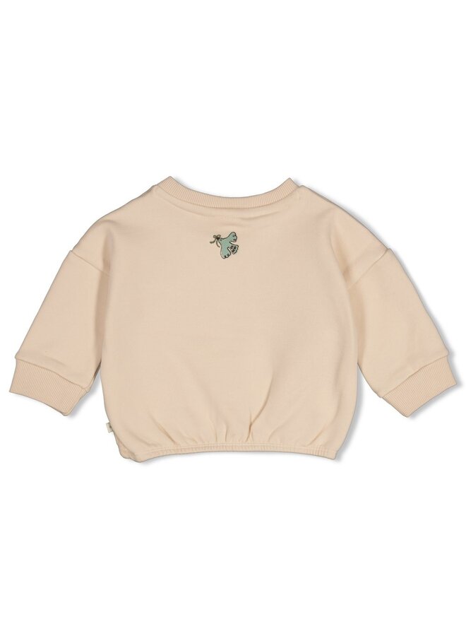 Sweater boxy oversized - Lucky Bloombird 51602887 | Offwhite (600)