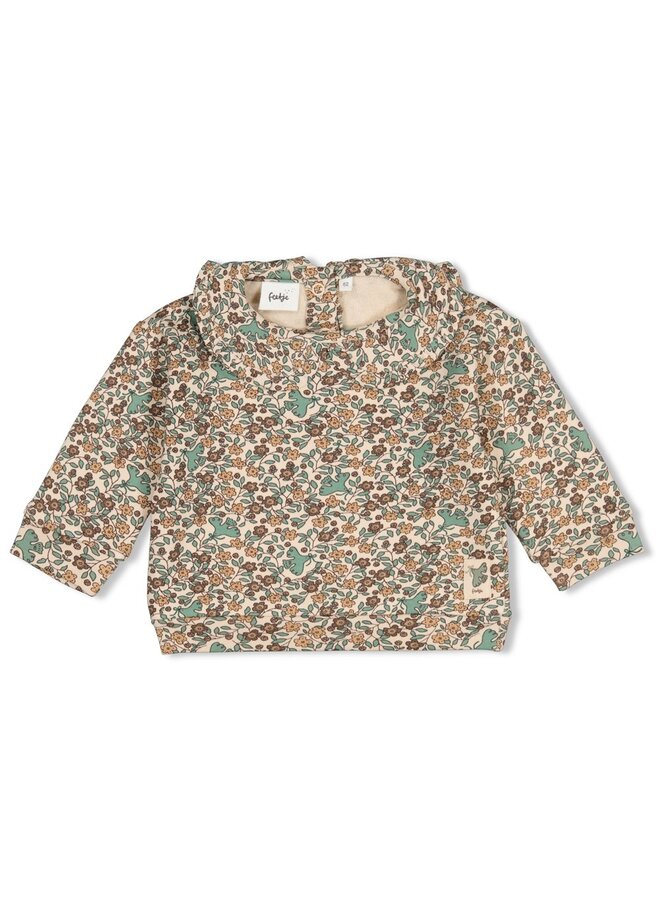 Sweater AOP relaxed fit - Lucky Bloombird 51602886 | Offwhite (600)