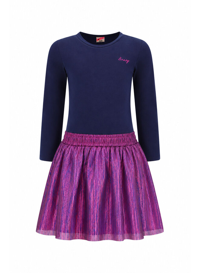 B.Nosy Daisy Dress Y607-5857 | Navy-190 (W26)