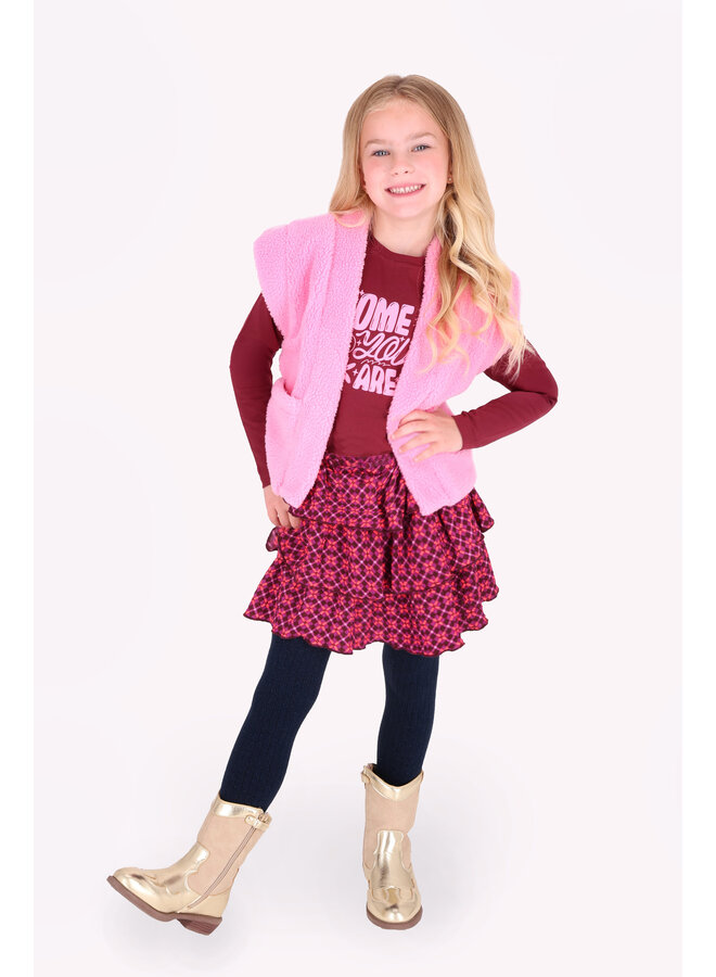 B.Nosy Georgie Teddy Gilet Y607-5023 | Rosebloom-264 (W26)