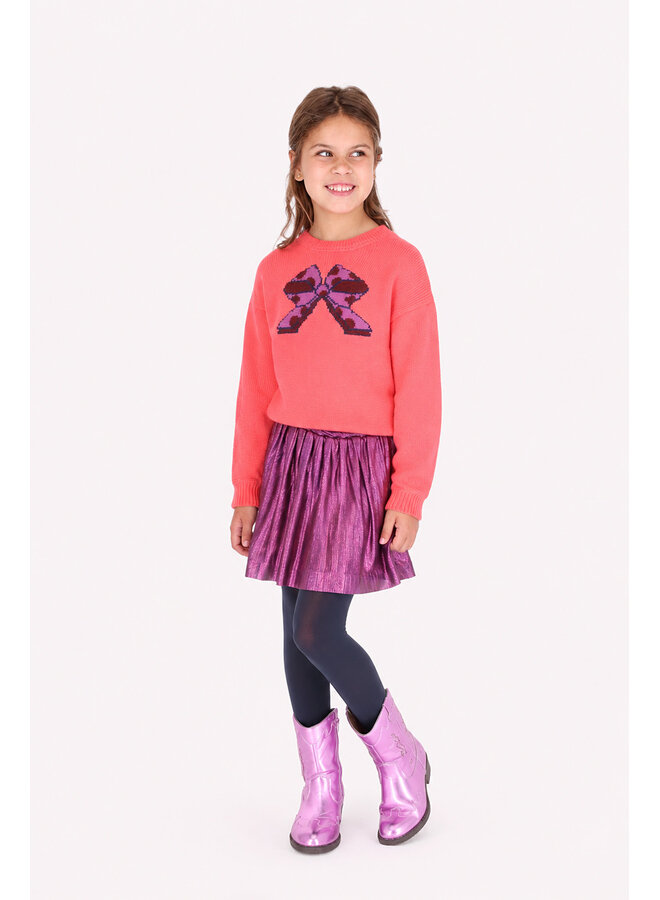 Roza B.Nosy girls metallic skirt Y607-5705 | Catt Orchid-609 (W26)