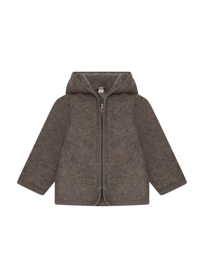 Jacket Wool Fleece  6548 | Brown Melange-2152