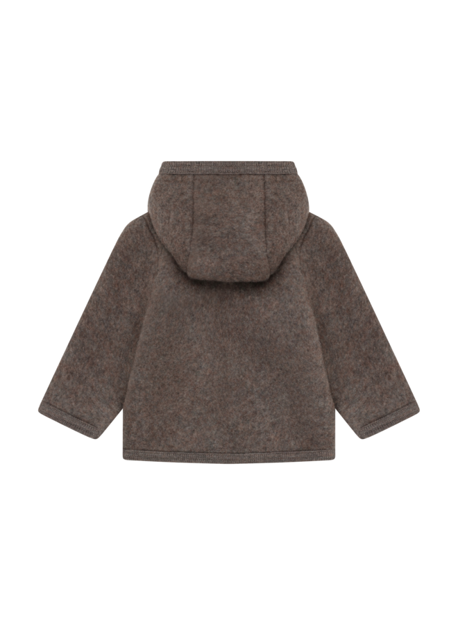 Jacket Wool Fleece  6548 | Brown Melange-2152