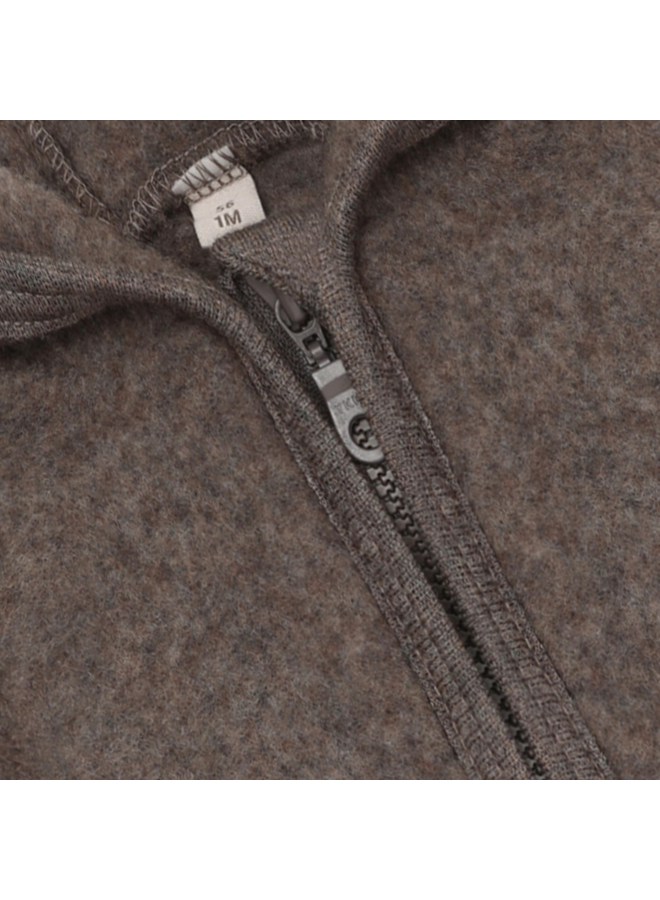 Jacket Wool Fleece  6548 | Brown Melange-2152