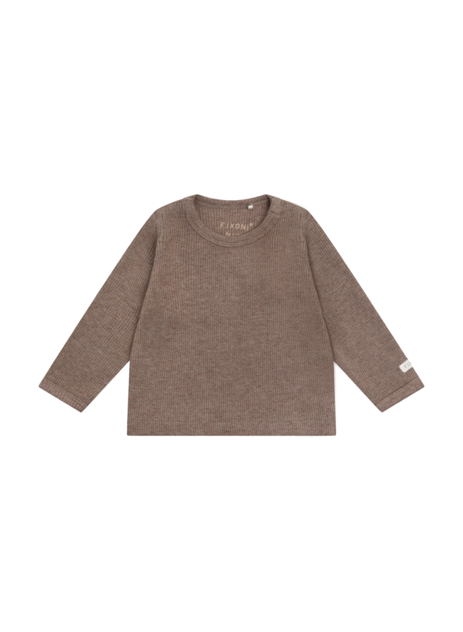 T-shirt LS Melange Rib 423270 | Mountain Trial Melange-2780 (W26)