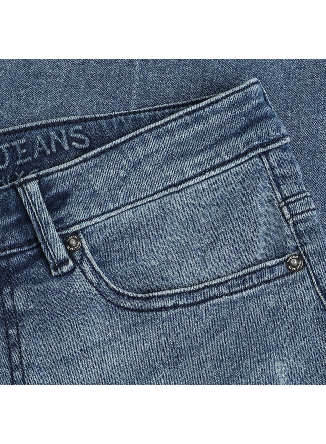 Wide Loose Fit Blue Jeans 7068 | Medium Denim-7151 (AW26)