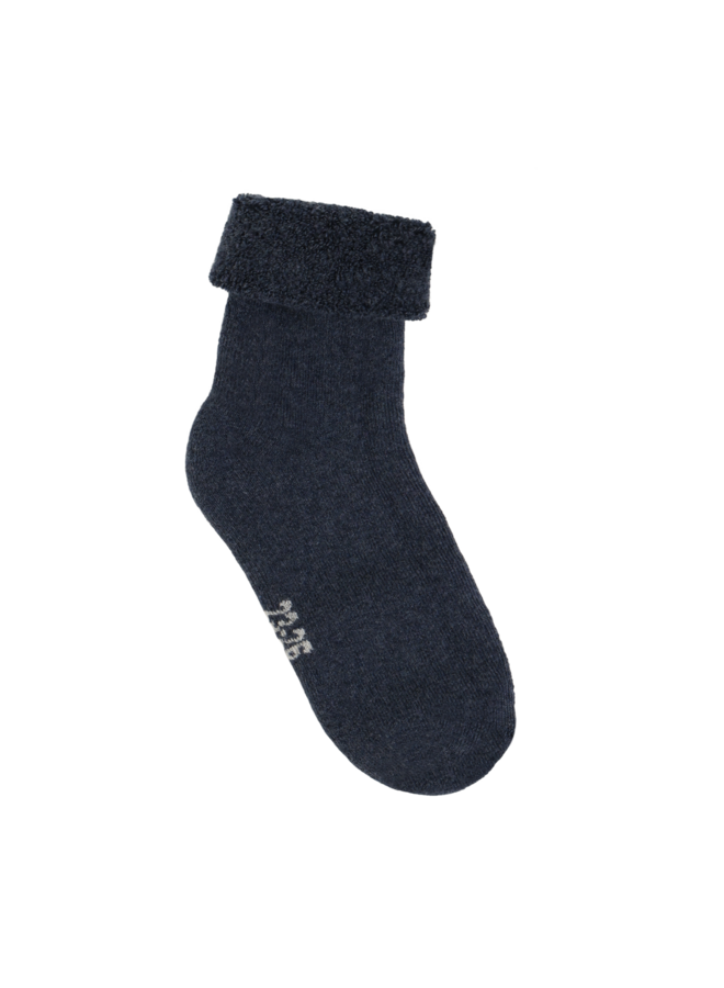 Cozy Velour Socks 6838 | Blue Nights Melange (793)