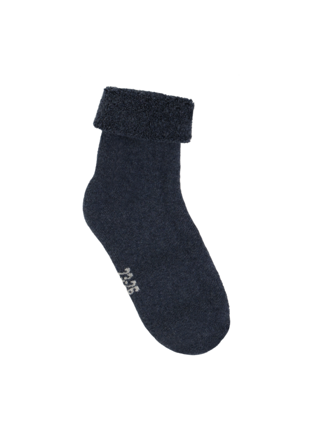 Cozy Velour Socks 6838 | Blue Nights Melange (793)