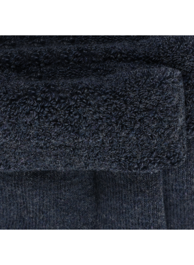 Cozy Velour Socks 6838 | Blue Nights Melange (793)