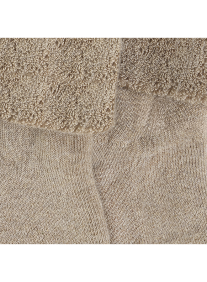 Cozy Velour Socks 6838 | Silver Mink Melange (235)