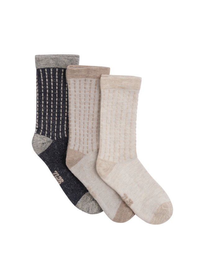 Wool Socks (3-pack) 6844 | Dark Navy (778)