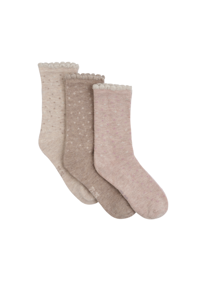 Wool Socks (3-pack) 6844 | Burnished Lilac (518)