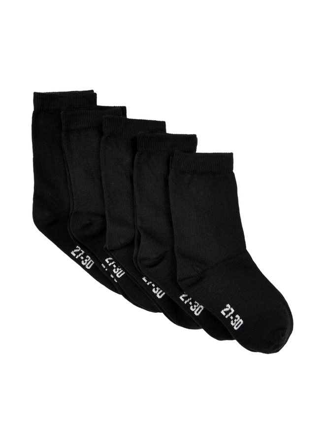 Ankle sock -solid (5-pack) 5077 | Black (106)