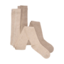 Wool Stocking - rib (2-pack) 5979 | Silver Mink Melange (235)