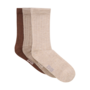 Wool Socks - rib (3-pack) 5980 | Silver Mink Melange (235)