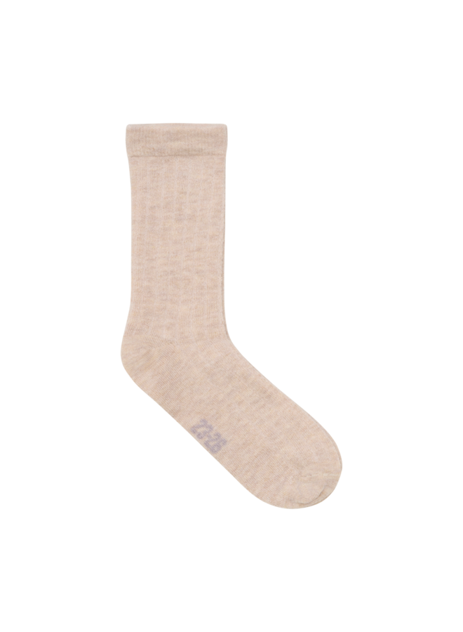 Wool Socks - rib (3-pack) 5980 | Silver Mink Melange (235)