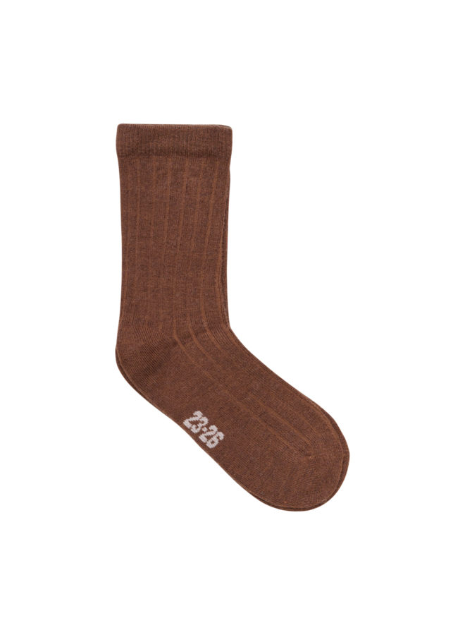 Wool Socks - rib (3-pack) 5980 | Silver Mink Melange (235)