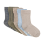 Socks w. knit (5-pack) 6633 | Winter Sky (702)