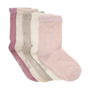 Socks w. knit (5-pack) 6633 | Shell (596)