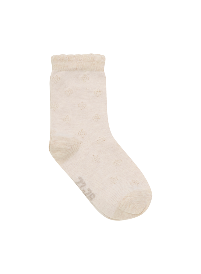 Socks w. knit (5-pack) 6633 | Shell (596)