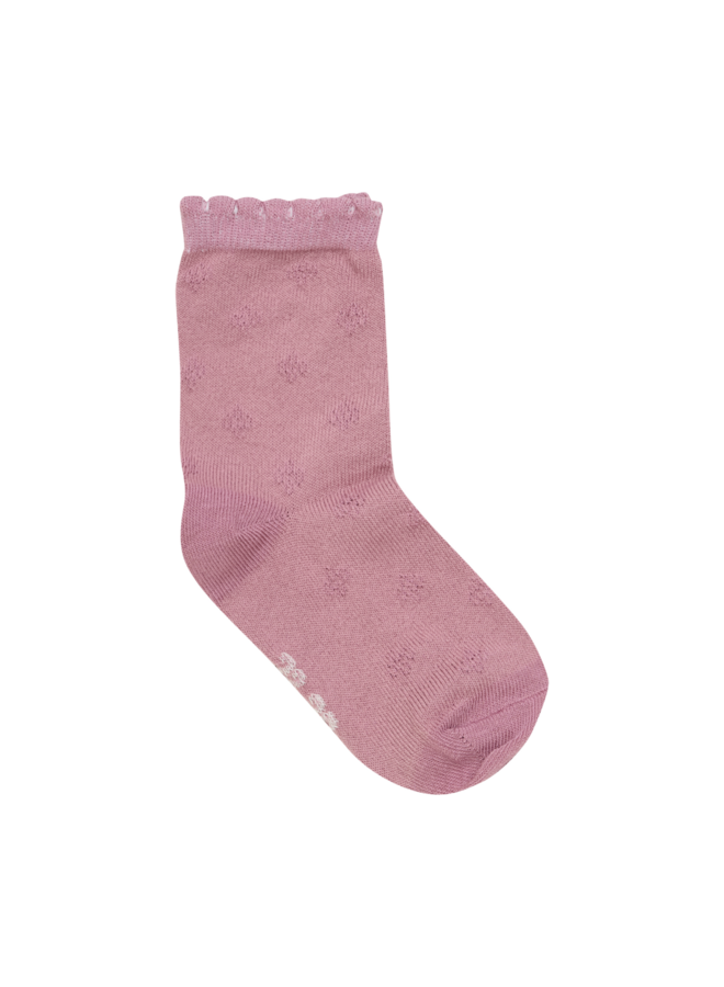 Socks w. knit (5-pack) 6633 | Shell (596)