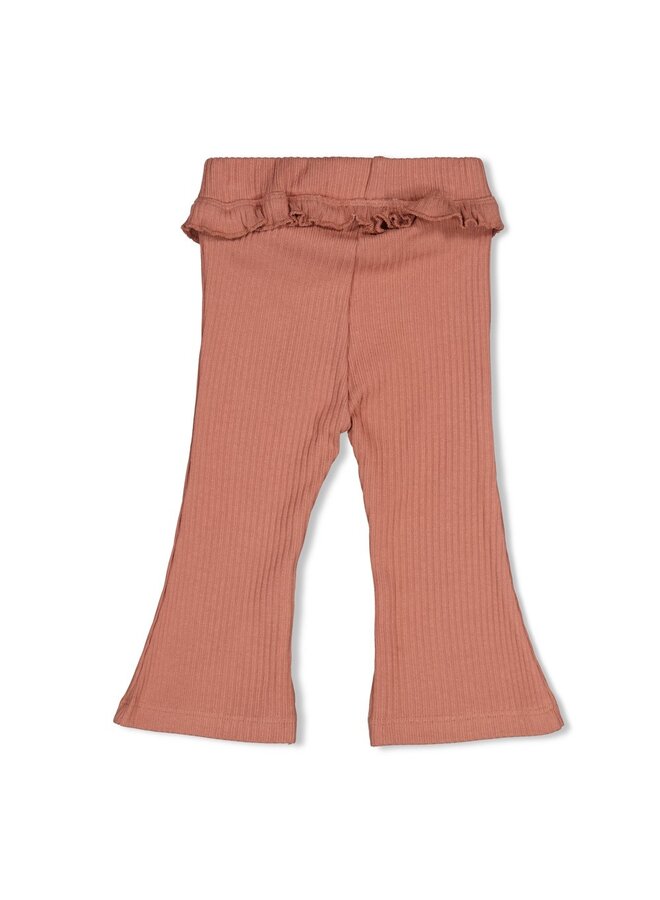 Flare broek rib - Dress to Impress 52202603 | Mauve (285)
