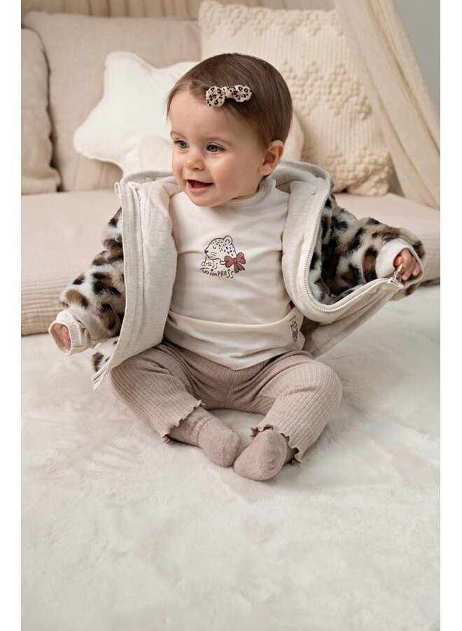 Fake fur jasje met capuchon - Dress to Impress 51800373 | Taupe (710)
