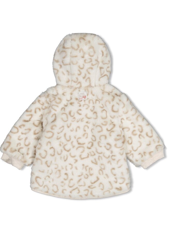 Fake fur jasje met capuchon - Dress to Impress 51800370 | Offwhite (600)
