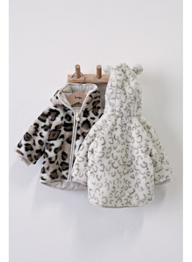 Fake fur jasje met capuchon - Dress to Impress 51800370 | Offwhite (600)