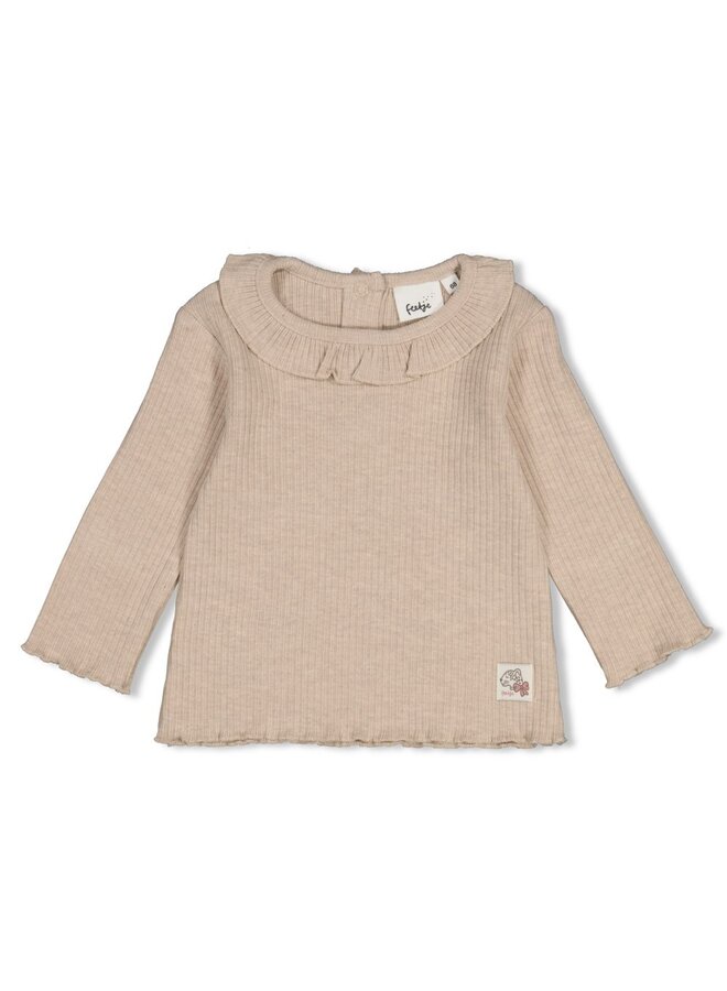Longsleeve rib - Dress to Impress 51602844 | Taupe melange (730)