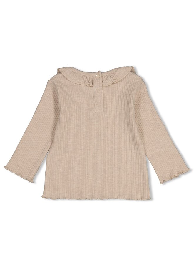 Longsleeve rib - Dress to Impress 51602844 | Taupe melange (730)