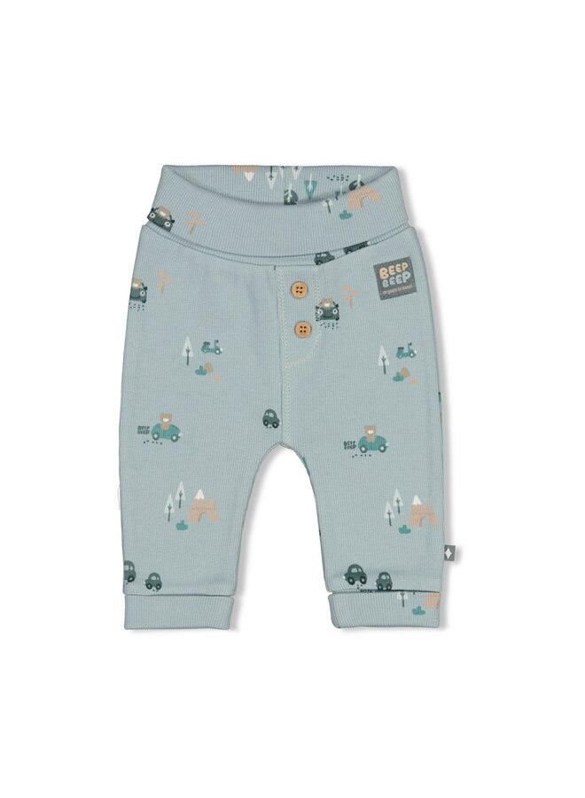 Broek rib AOP - Beep Beep 52202593 | Mint (320)