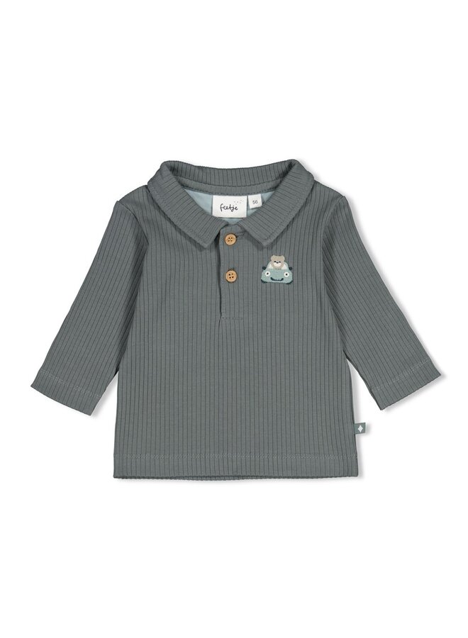 Polo rib - Beep Beep 51602830 | Zeegroen (327)