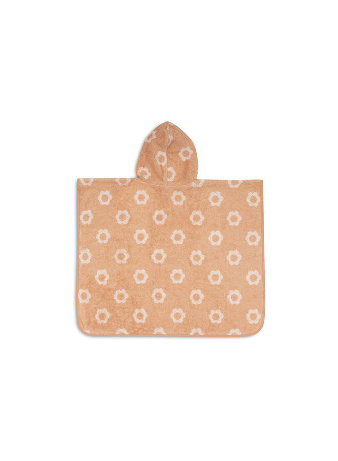 Badponcho Badstof Jacquard | Flower Reversible