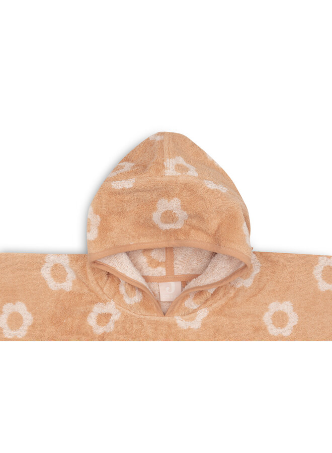 Badponcho Badstof Jacquard | Flower Reversible