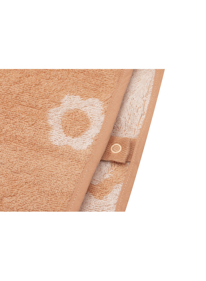 Badponcho Badstof Jacquard | Flower Reversible