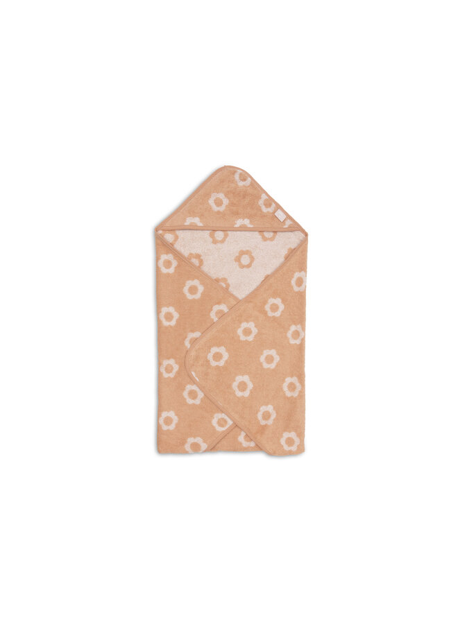 Badcape Badstof 75x75cm Jacquard | Flower
