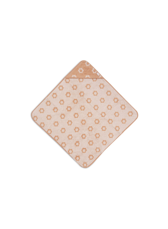 Badcape Badstof 75x75cm Jacquard | Flower