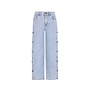 F608-5608 Fieke Flo girls straight leg denim pants with button details | Holographic denim 118 (W26)