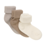 Baby 2x2 rib sock (3-pack)  5755 | Light Taupe (225)