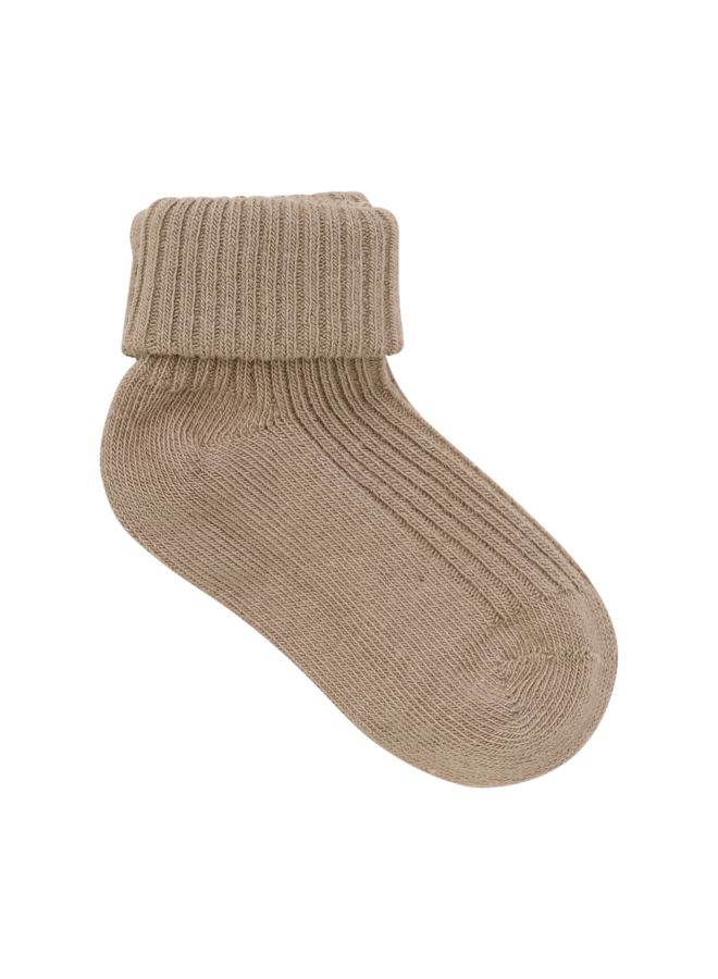 Baby 2x2 rib sock (3-pack)  5755 | Light Taupe (225)