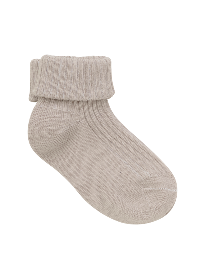 Baby 2x2 rib sock (3-pack)  5755 | Light Taupe (225)